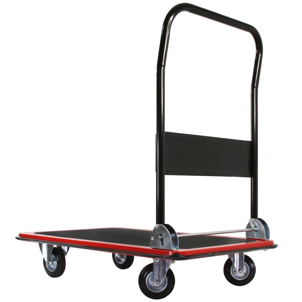 MAR-POL M80083 Plošinový transportní vozík 300kg sklopné madlo
