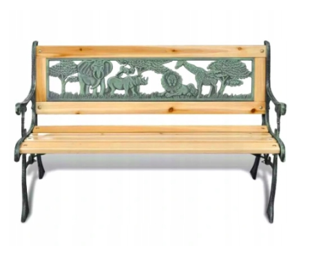 Jumanji 84x37x50 cm Elegantní zahradní dětská lavička lavice pro děti