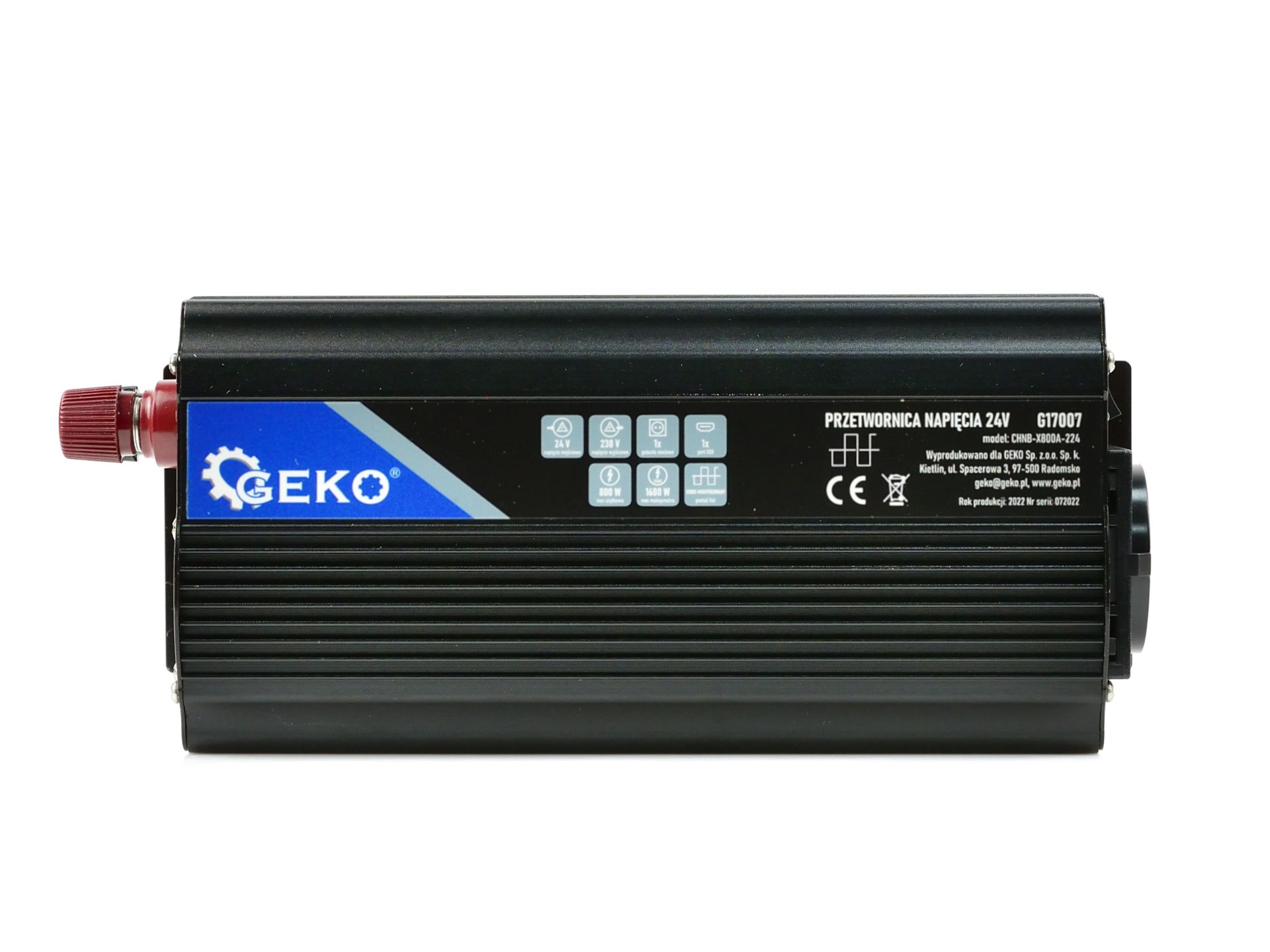 GEKO G17007 Měnič napětí pro auta, čluny 24V 230V 800W/1600W