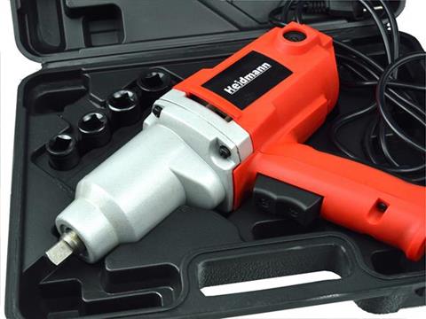 Heidmann H00515 Elektrický příklepový utahovák 800Nm 1/2" + nástrčné hlavice