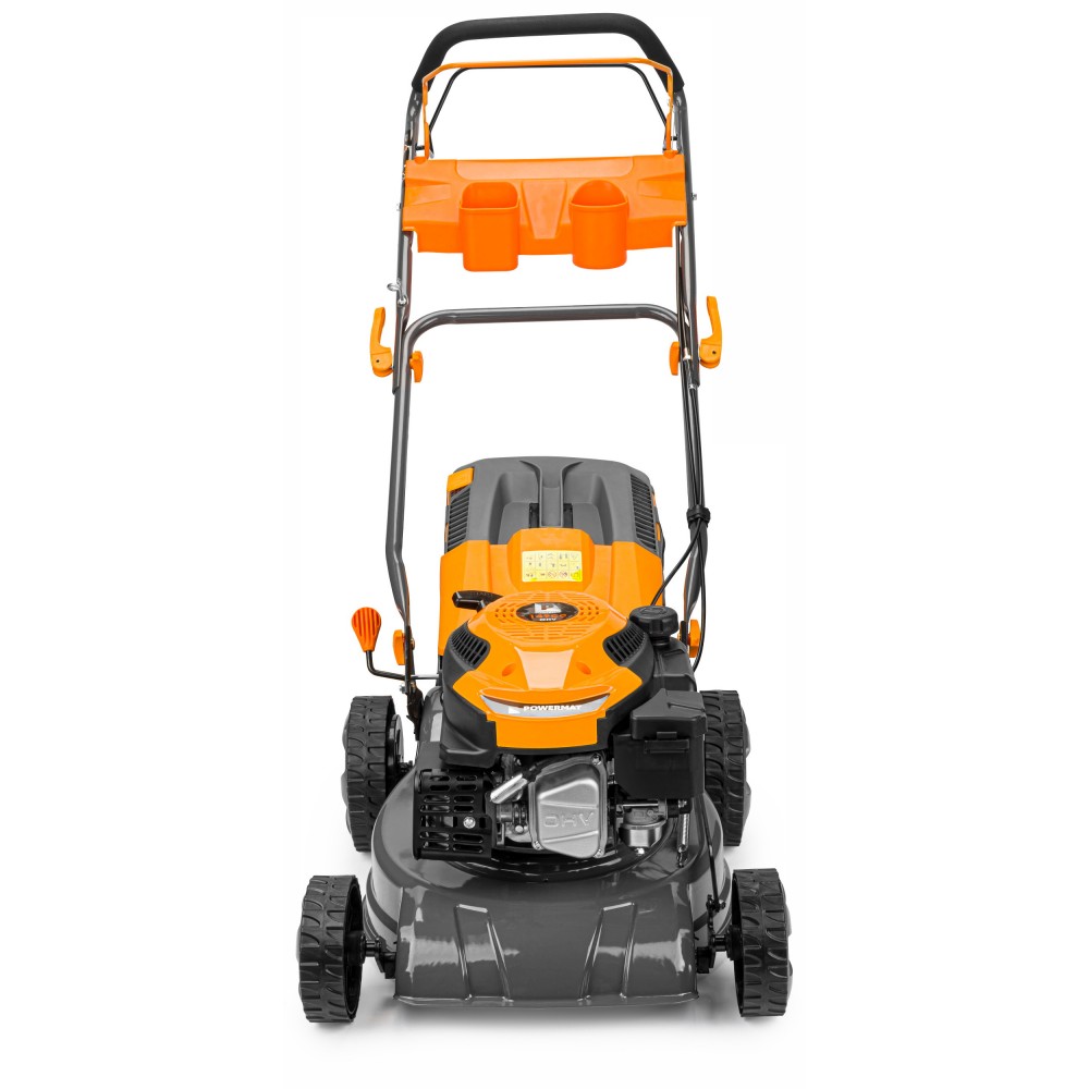 Powermat PM-KSS-5S 3700W Motorová sekačka benzínová na trávu, 4 taktní 5HP s pojezdem