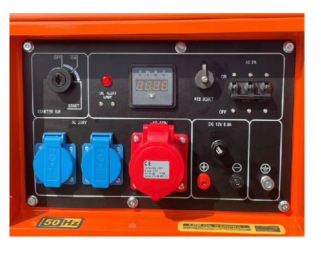 KRAFT&DELE KD121 ELEKTROCENTRÁLA GENERÁTOR PROUDU Diesel 7000W 12/230/380V AVR ATS