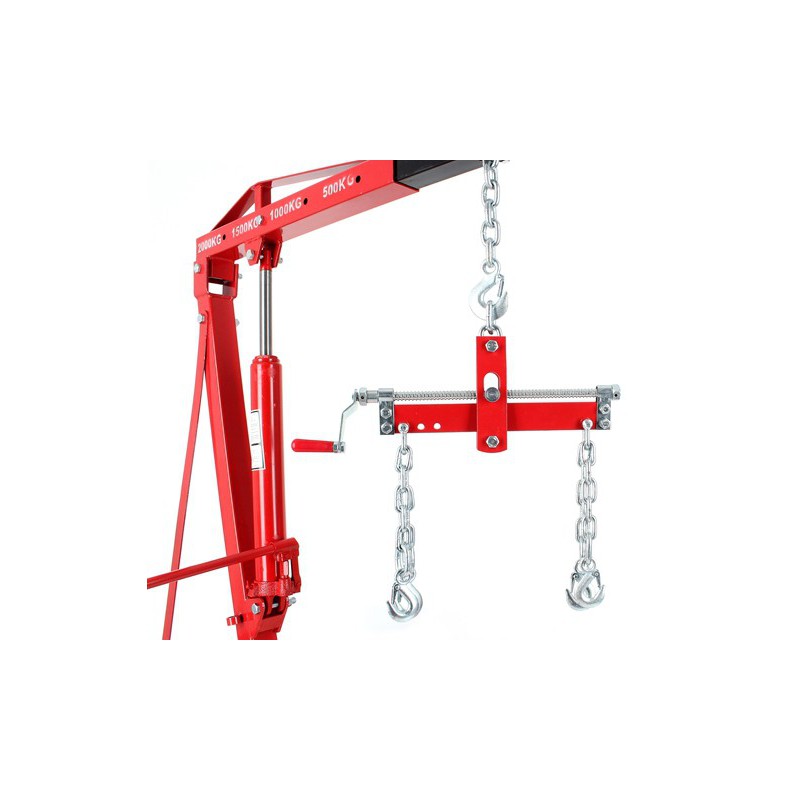 KRAFT&DELE KD321 Zdvíhací blok pro jeřáb, zvedák, kladkostroj 900kg s háky