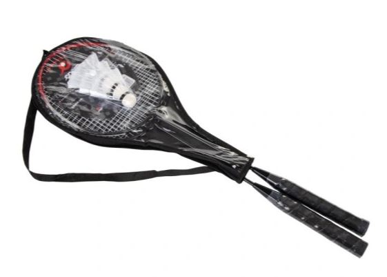 ENERO Badmintonová sada rakety míčky košíčky rekreační hra