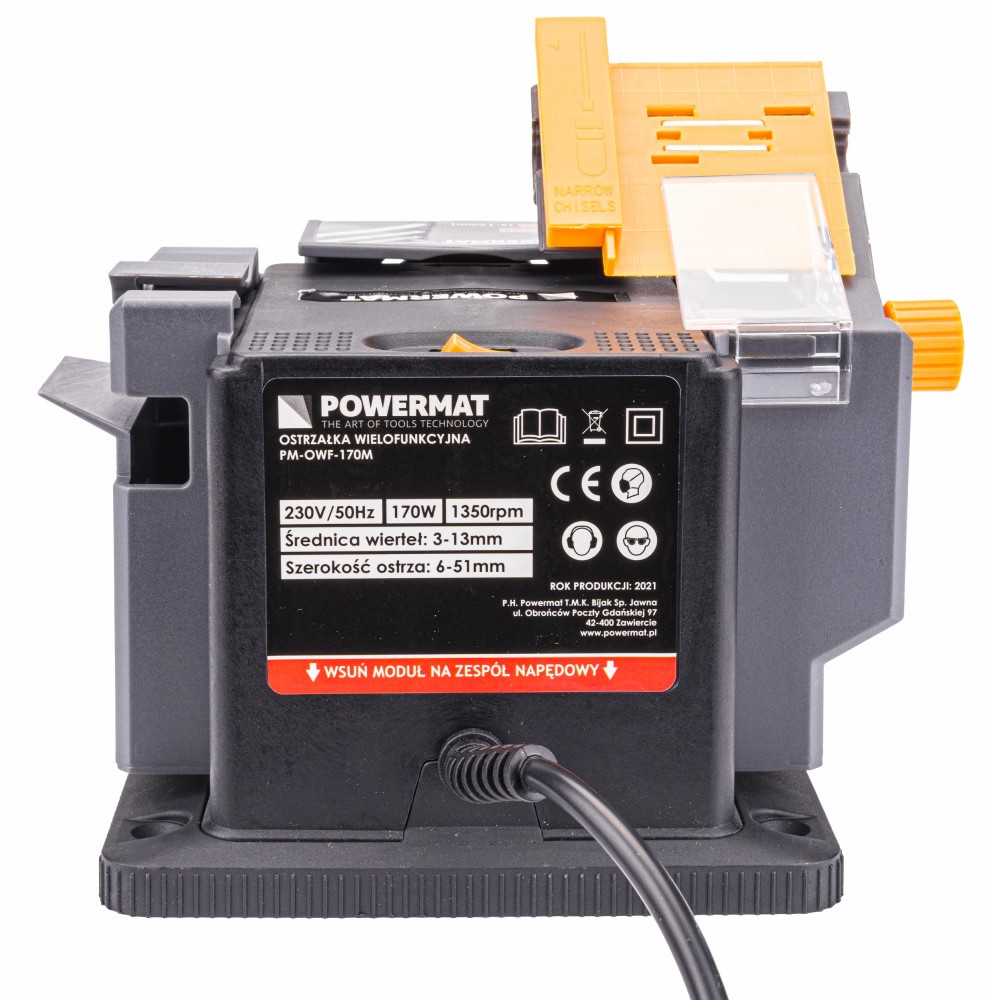 POWERMAT PM-OWF-170M Multifunkční elektrická ostřička 170W pro nože vrtáky