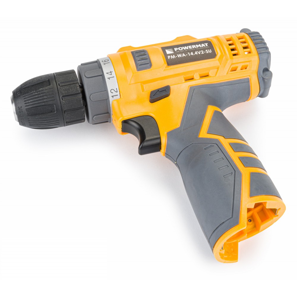 POWERMAT PM-WA-14.4V2-SU Aku vrtací šroubovák 14,4V vrtačka 2x Li-ion 1,5Ah SADA