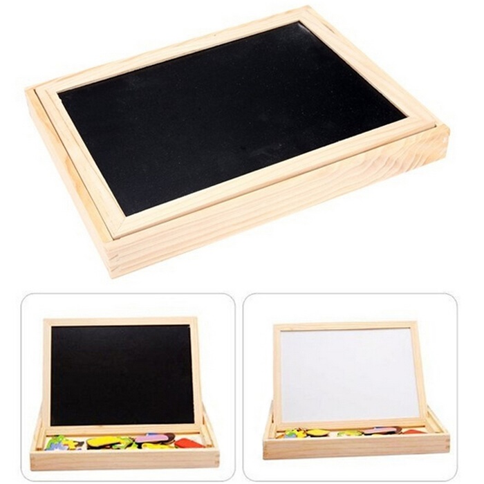 2v1 MAGNETICKÁ TABULE S MAGNETKAMI OBOUSTRANNÁ PUZZLE