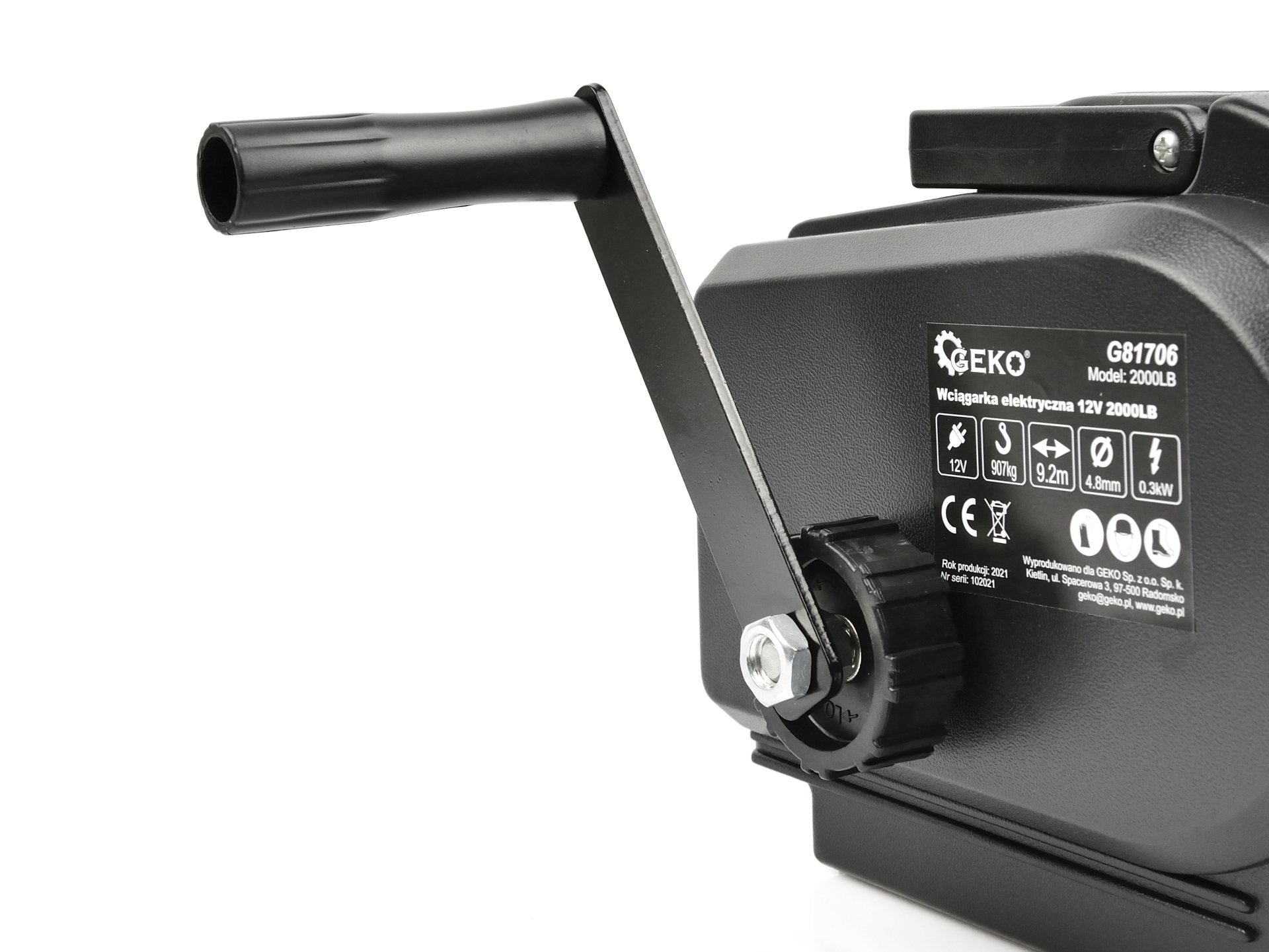 GEKO G81706 LANOVÝ ELEKTRICKÝ NAVIJÁK kladkostroj ZVEDÁK 12V 907kg