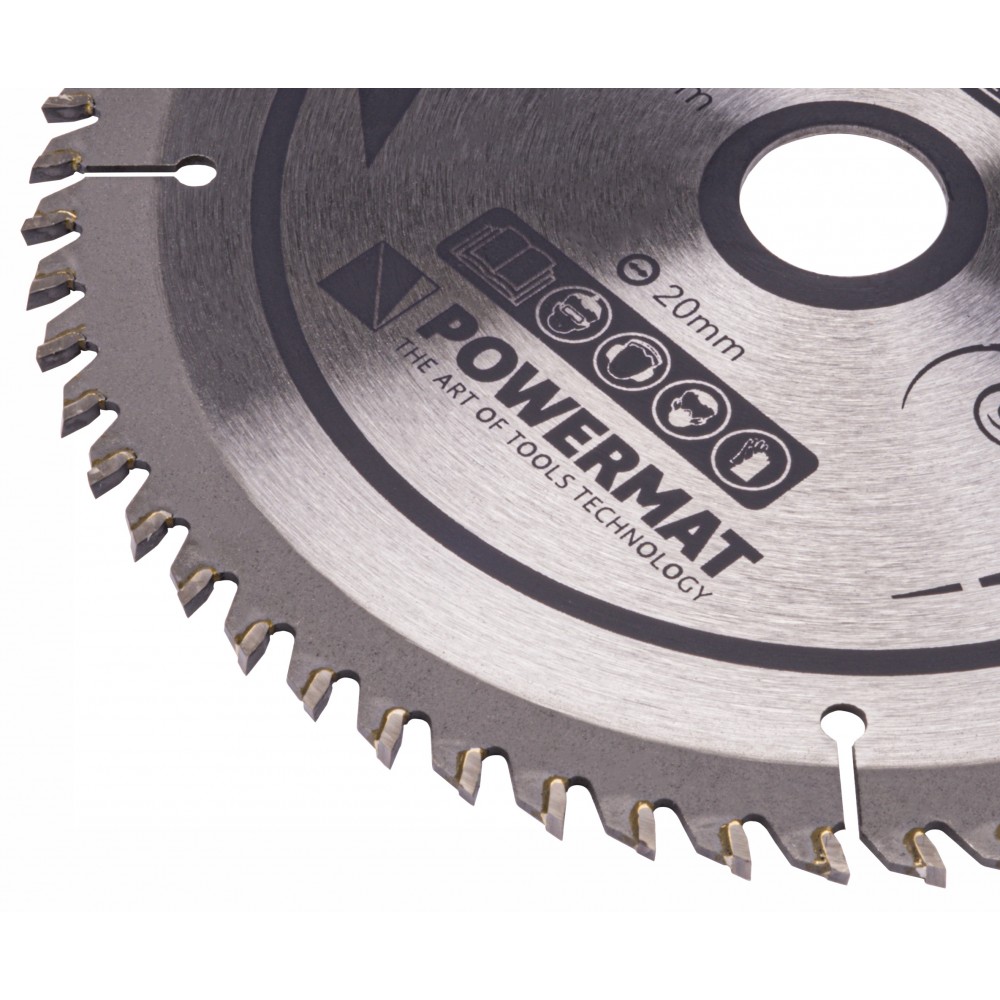 POWERMAT TDD-160x20x60Z Vidový kotouč na dřevo 160x20x60z