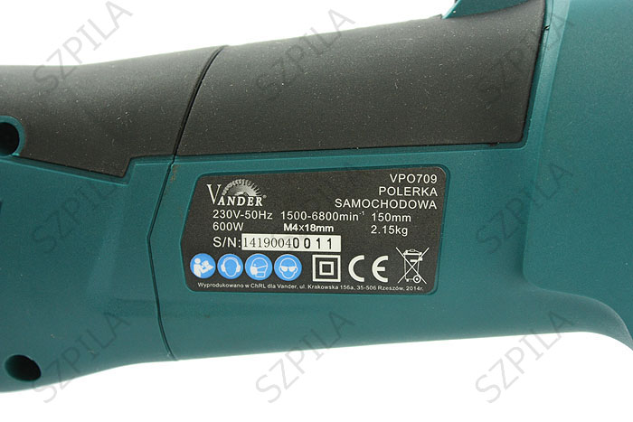 VANDER VPO709 600W PROFI Leštička karoserie REG. OTÁČEK
