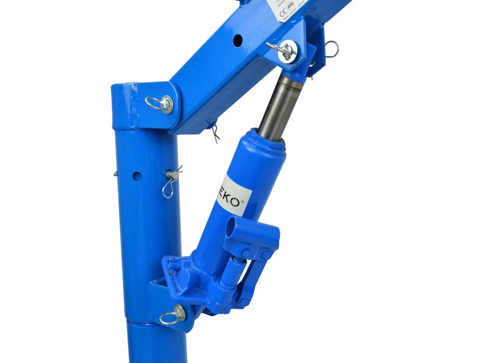 GEKO G02085 Dílenský hydraulický jeřáb zvedák kladkostroj s navijákem 450kg