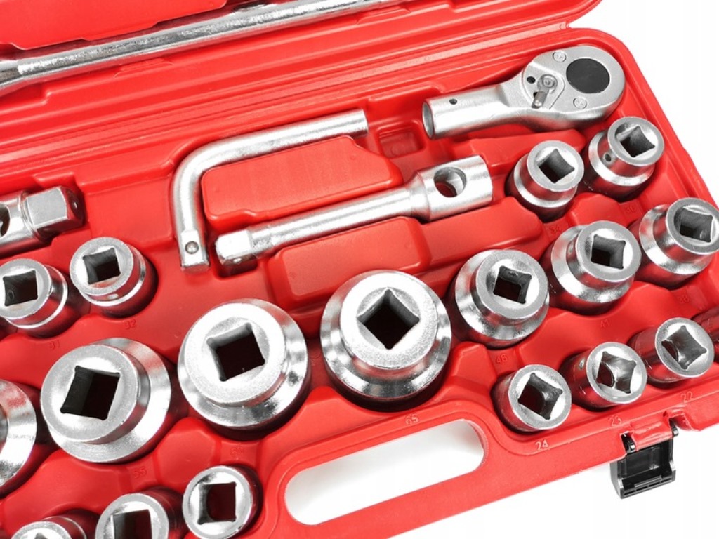 MAR-POL M58251 GOLA SADA 3/4" a 1" 26ks 21-65mm hlavice +ráčna redukce 12-hran
