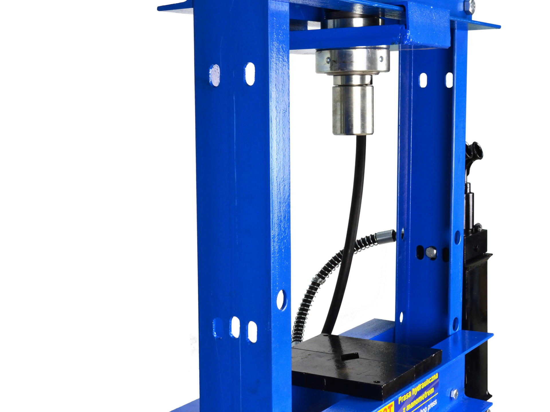 GEKO G02082 Hydraulický dílenský lis nosnost 20t s manometrem dvoustupňový