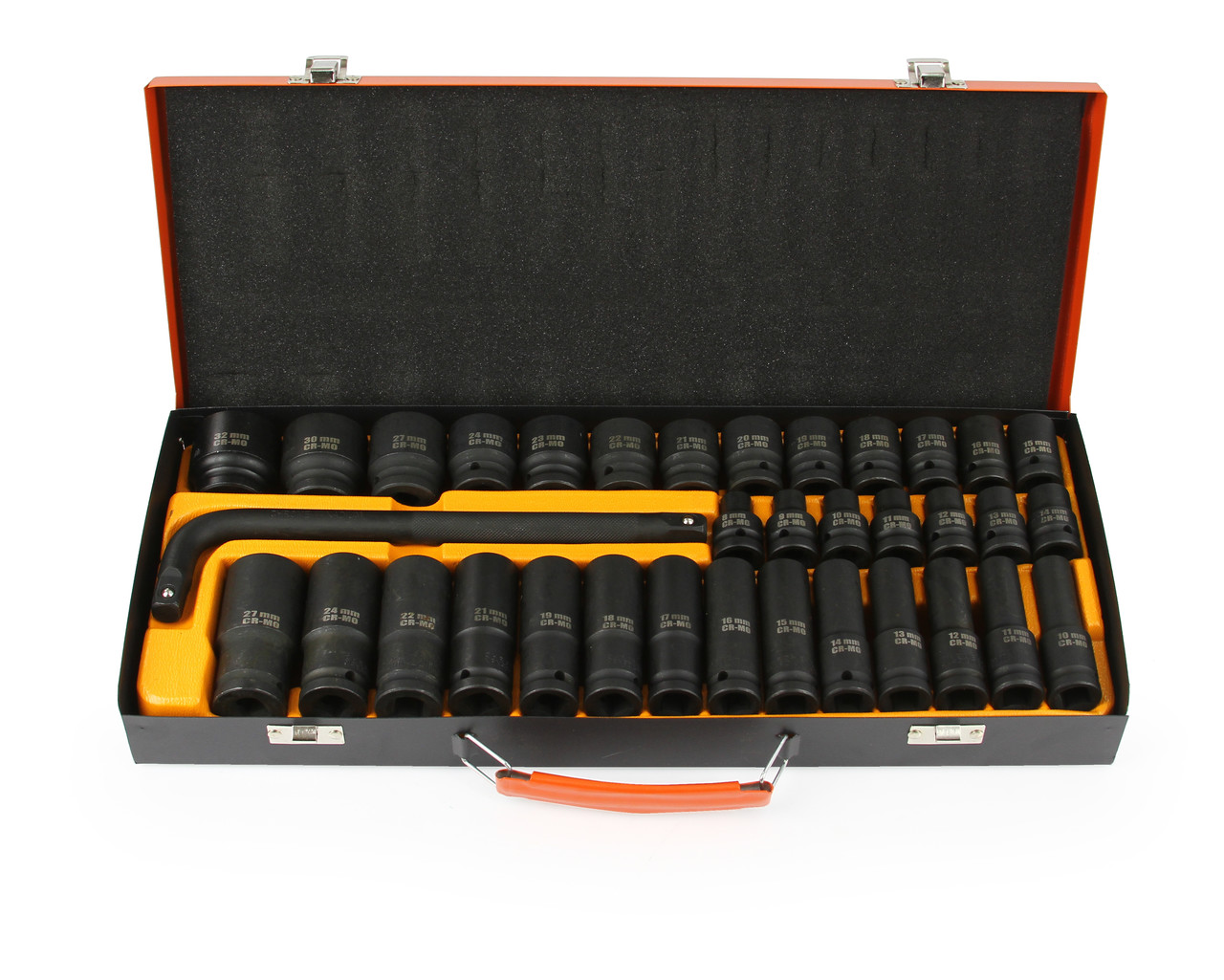 MAR-POL M58234 Nástrčné klíče hlavice gola sada 1/2" 6-hranné BJC 8-32mm 35ks