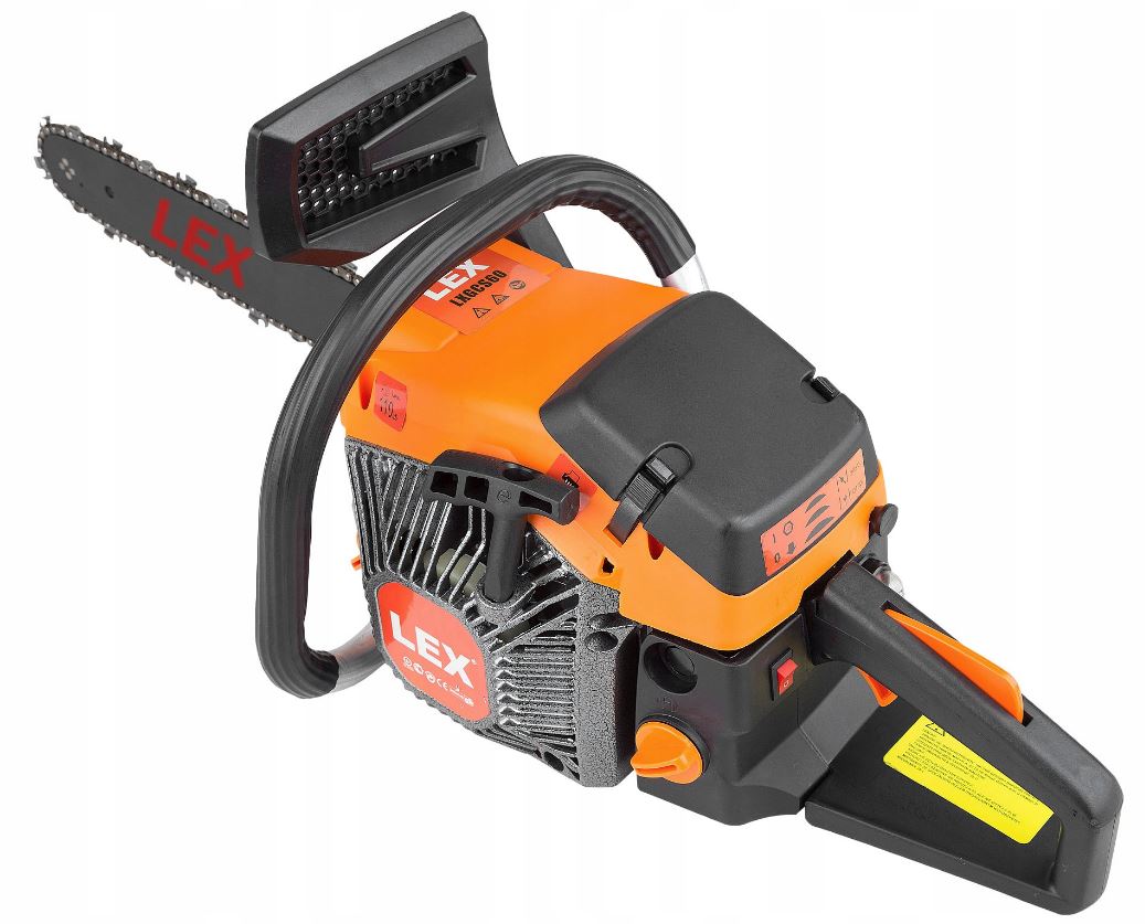 LEX LXGCS50 / LXGCS60 Motorová řetězová pila LEX, 2 lišty+ 2 řetězy 4500 W / 6,5 HP