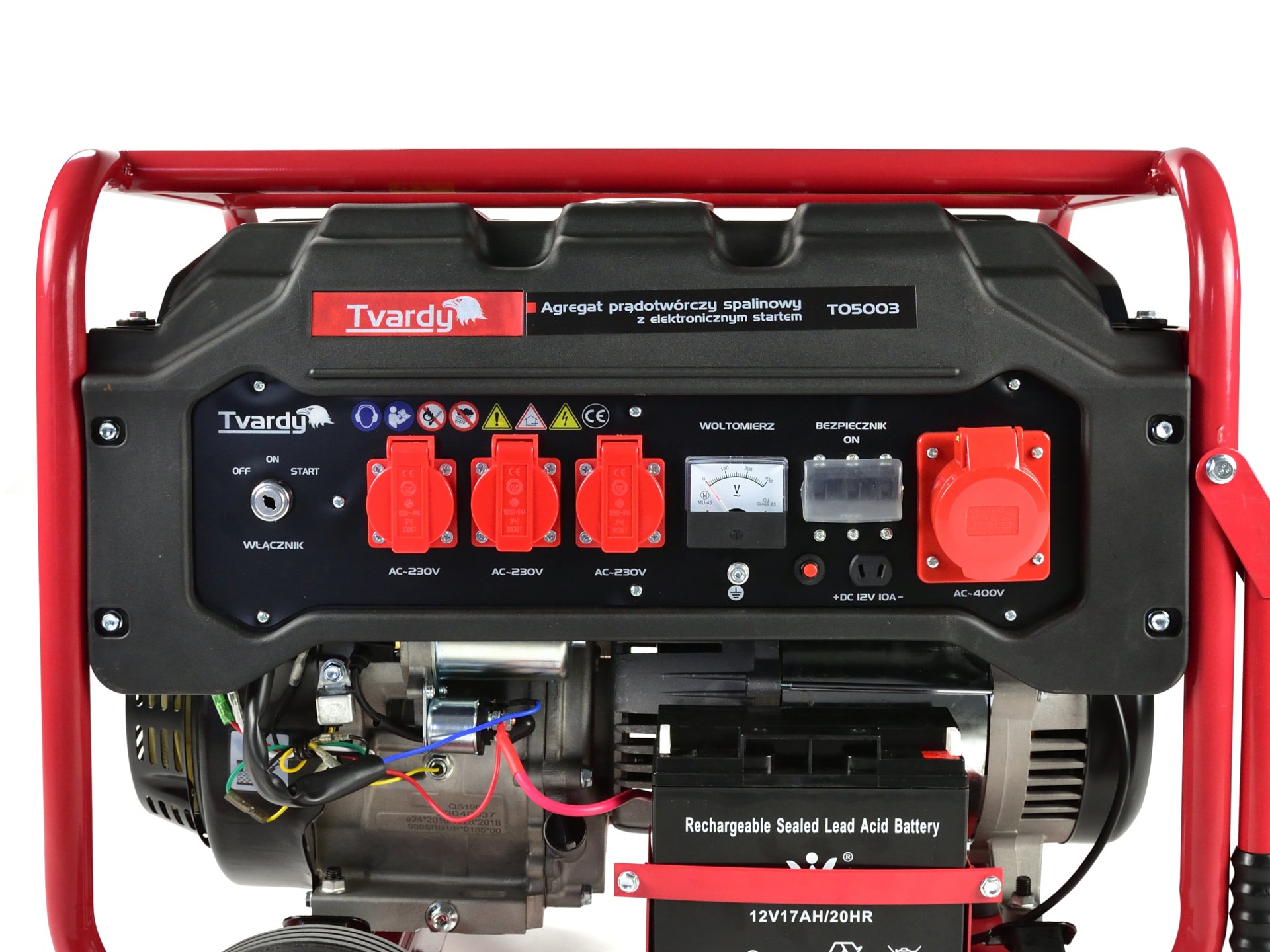 Tvardy T05003 Elektrocentrála s elektronickým startováním 15HP 6,6kW 400V