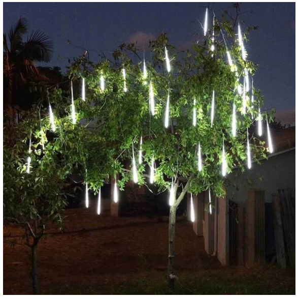 Irma LXL311 VÁNOČNÍ LED OSVĚTLENÍ PADAJÍCÍ SNÍH RAMPOUCHY 8ks bílé IP65