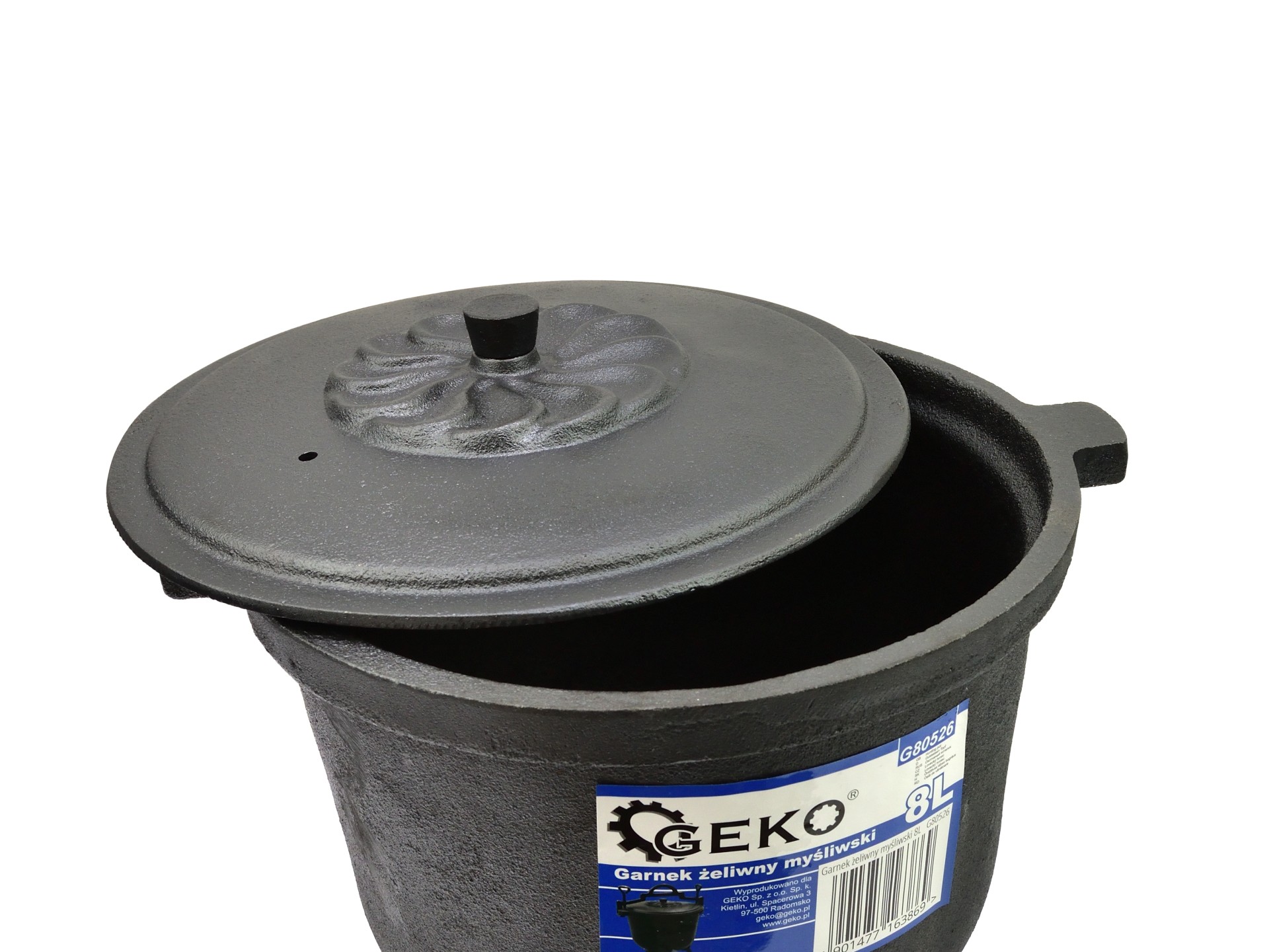 GEKO G80526 Litinový kotlík hrnec 8L na guláš
