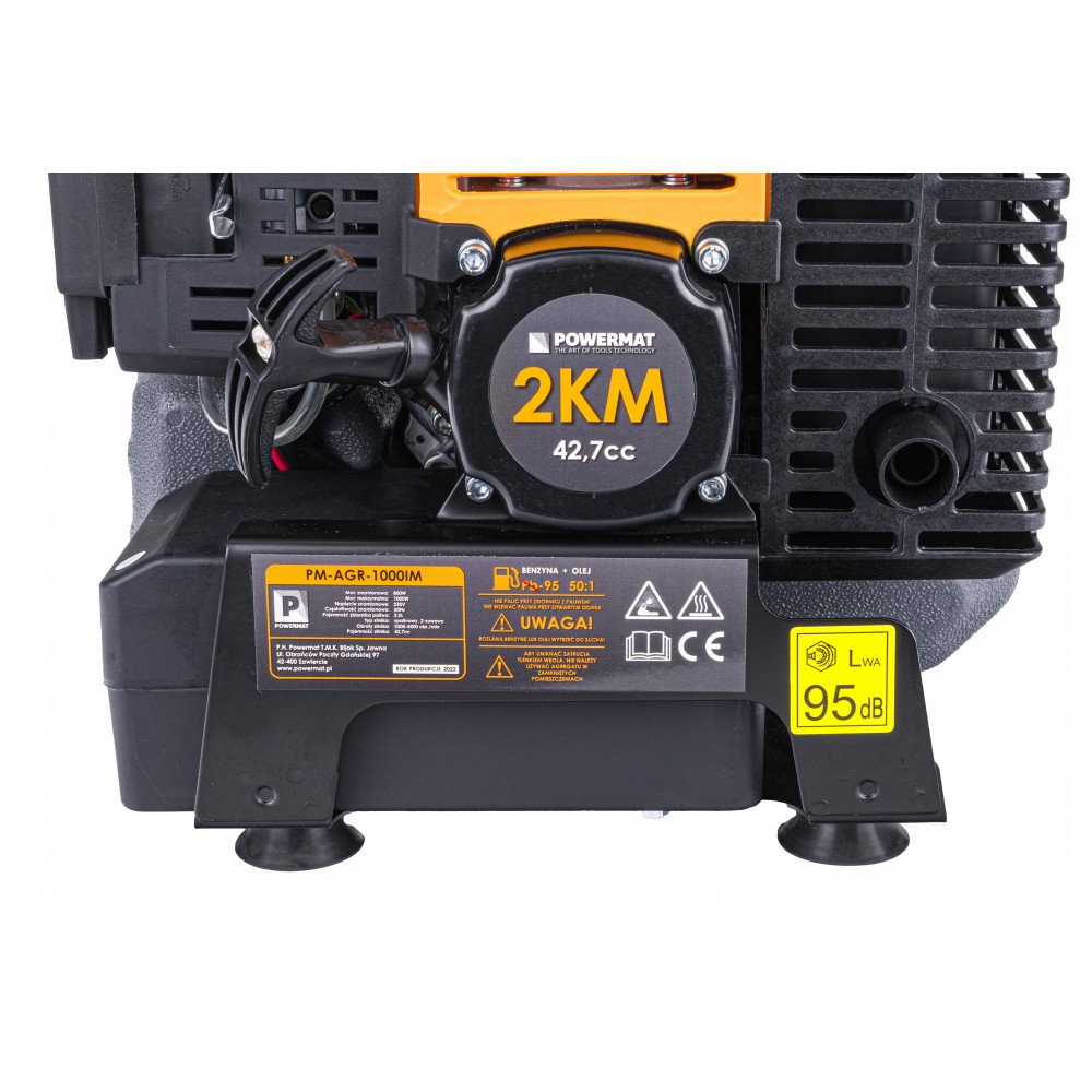 POWERMAT PM-AGR-1000IM ELEKTROCENTRÁLA GENERÁTOR PROUDU 2HP 1000W