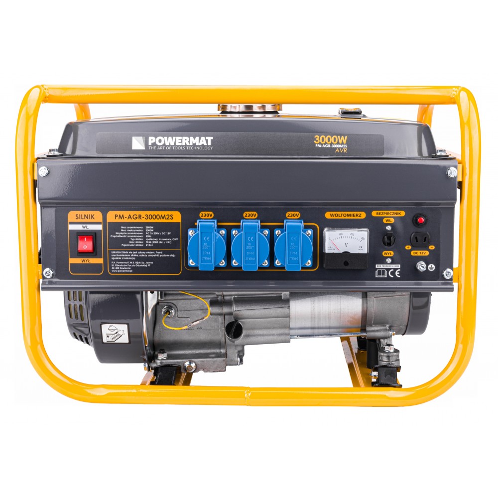 POWERMAT PM-AGR-3000M2S ELEKTROCENTRÁLA GENERÁTOR PROUDU 3000W AVR