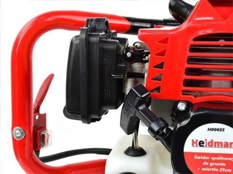 GEKO H00655 Motorový půdní vrták do země 1,5kW / 2HP + vrták zemní 250mm