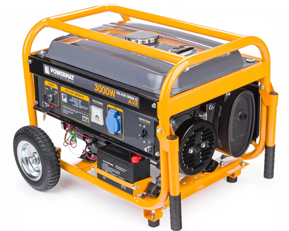 POWERMAT PM-AGR-3000M-EL ELEKTROCENTRÁLA GENERÁTOR PROUDU 3000W AVR