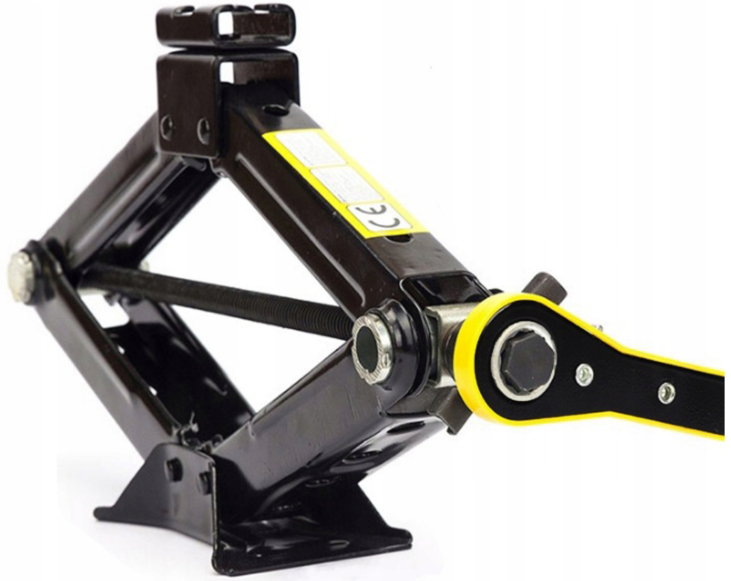 GEKO G02193 Nůžkový hever zvedák 2t pod auto trapézový s klíčem 2000kg
