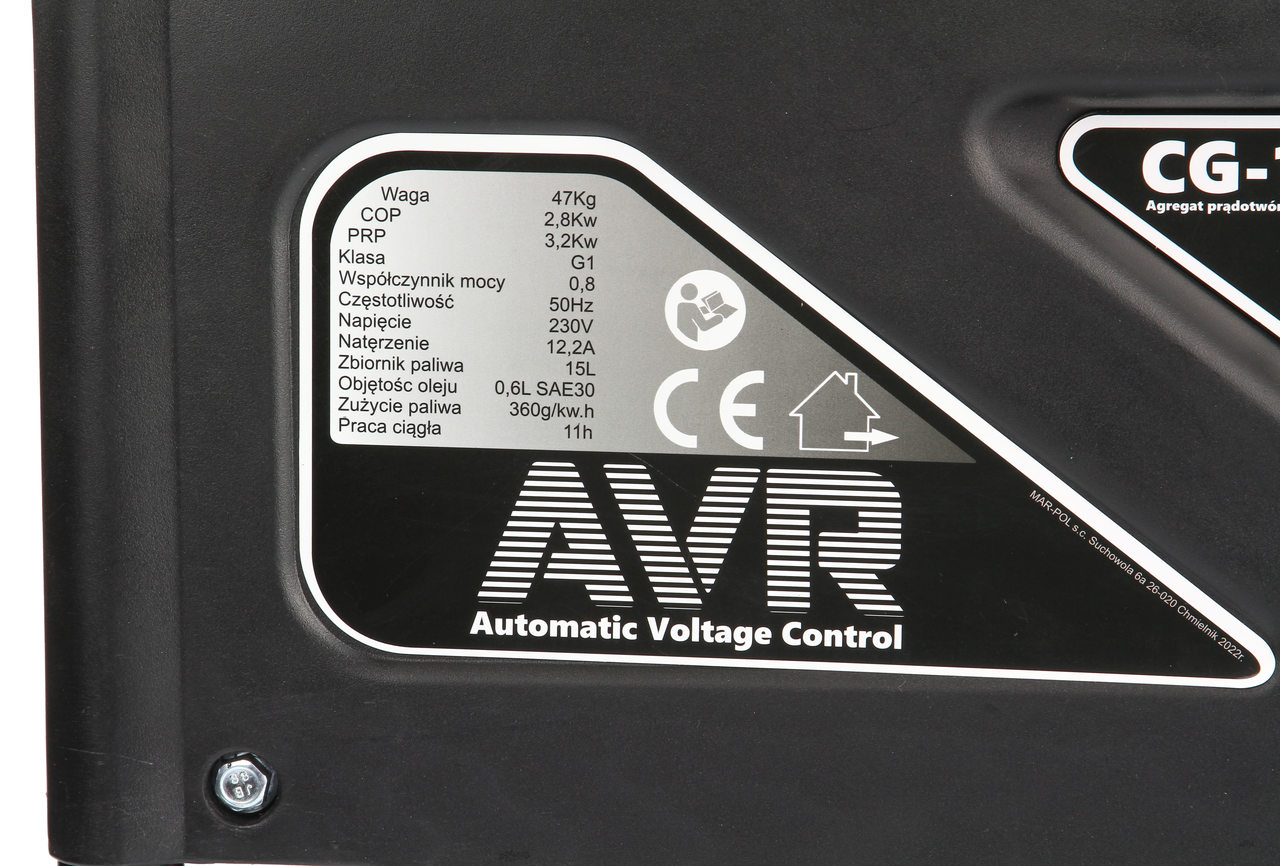 Marpol M82484C 7HP ELEKTROCENTRÁLA GENERÁTOR PROUDU CATA 230V 3200W AVR