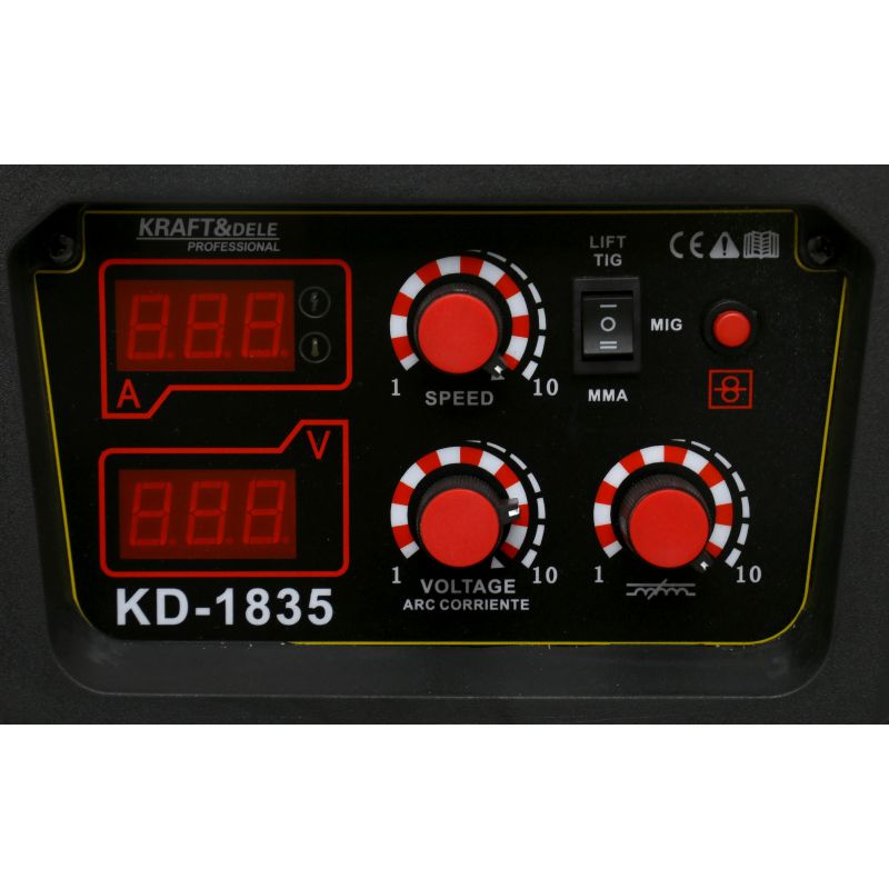 Kraft&Dele KD1835 Invertorová svářečka MIG MAG MMA TIG LIFT IGBT 240A LCD VELKA SADA!