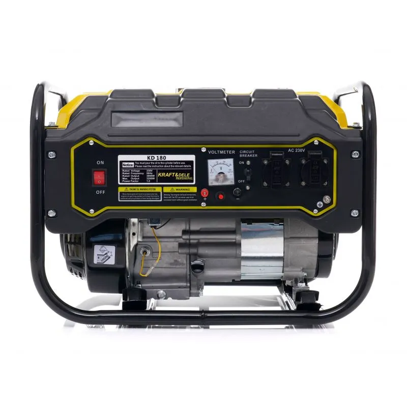 KRAFT&DELE KD180 Jednofázová elektrocentrála generátor 230V 3200W 6,5 HP