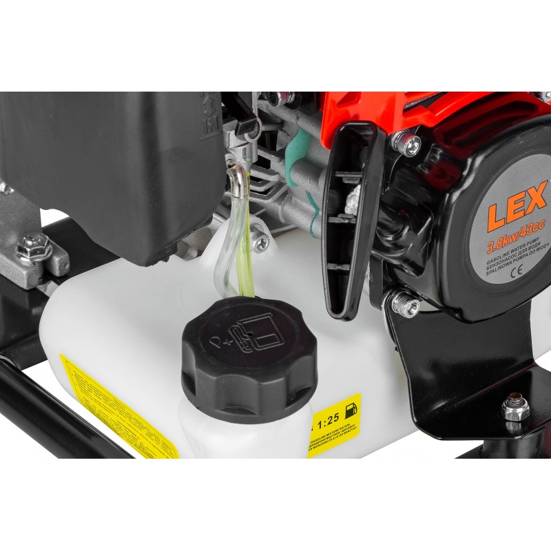 LEX LXGWP1-43 Benzínové motorové vodní čerpadlo na vodu 1" 3800W
