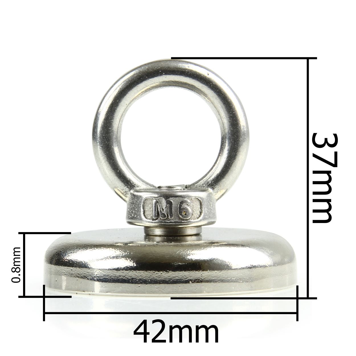 MAR-POL M66865 Neodymový magnet s očkovým šroubem 37x42mm 50kg