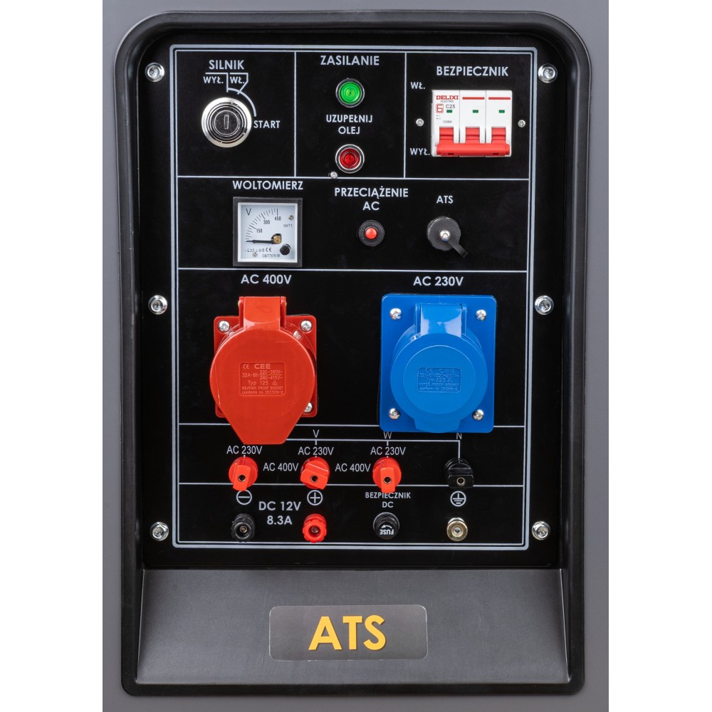 POWERMAT PM-AGR-18000MD DIESELOVÝ GENERÁTOR / Elektrocentrála 18KW 30HP 230V 400V AVR