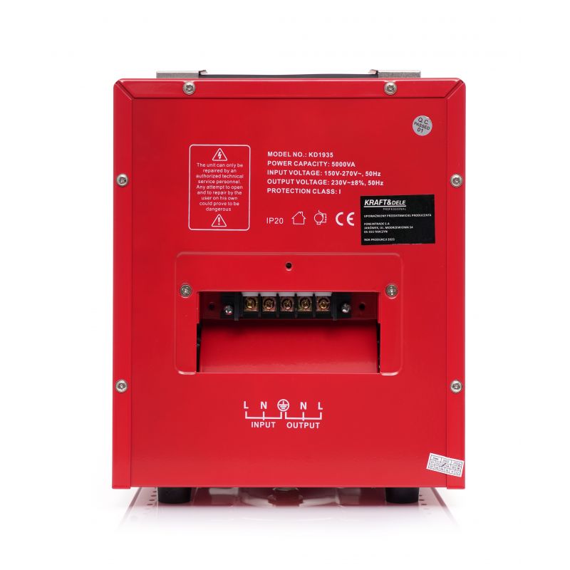 KRAFT&DELE KD1935 Stabilizátor napětí 5000VA 230V regulátor elektrické energie AVR
