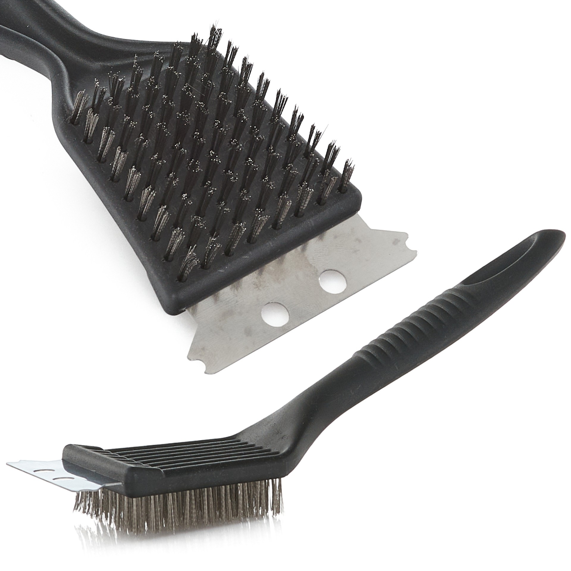 GEKO G80508 Drátěný kartáč se škrabkou 2v1 - pro čištění grilu, dráťák