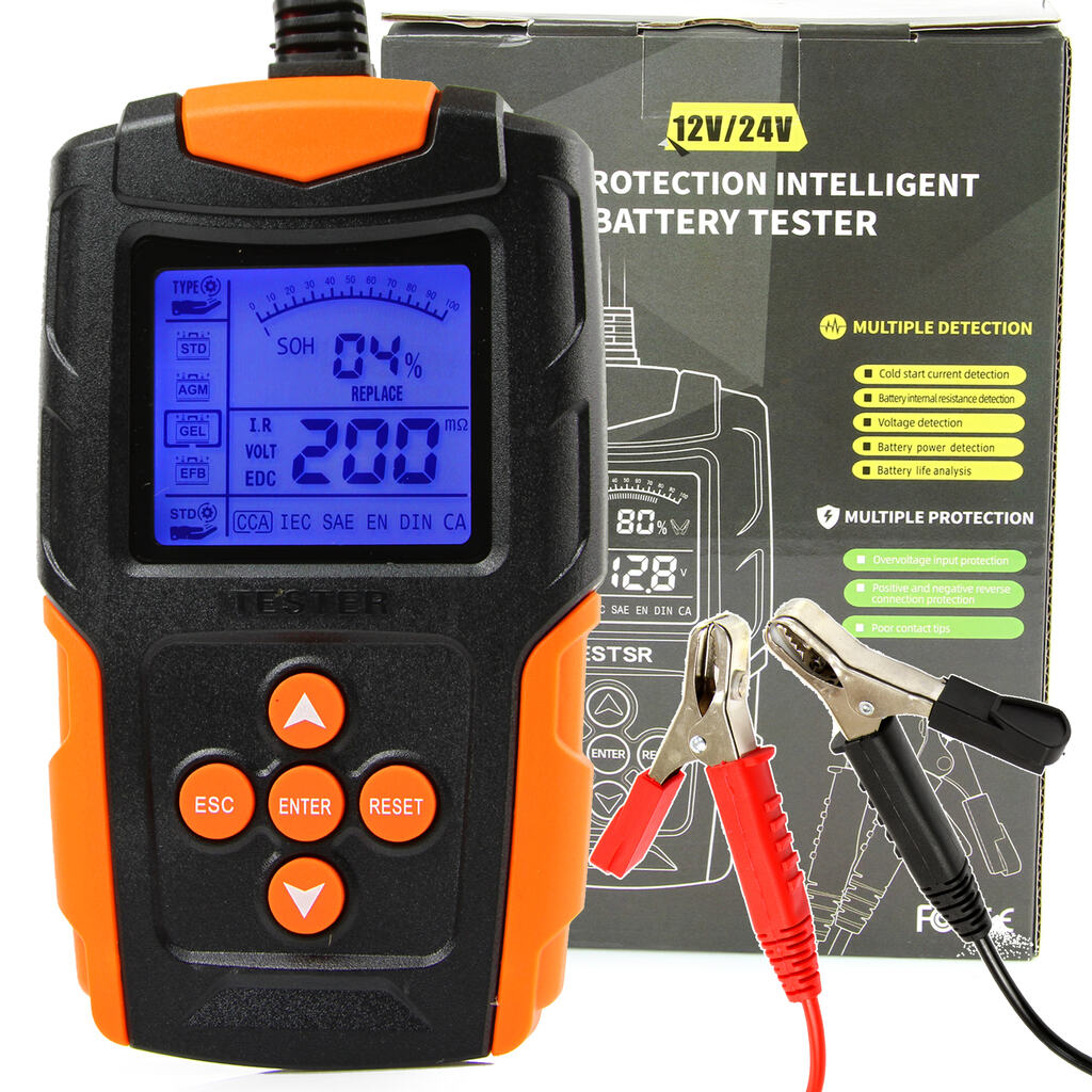 MAR-POL M82520 Tester měřič baterií akumulátorů 12V a 24V