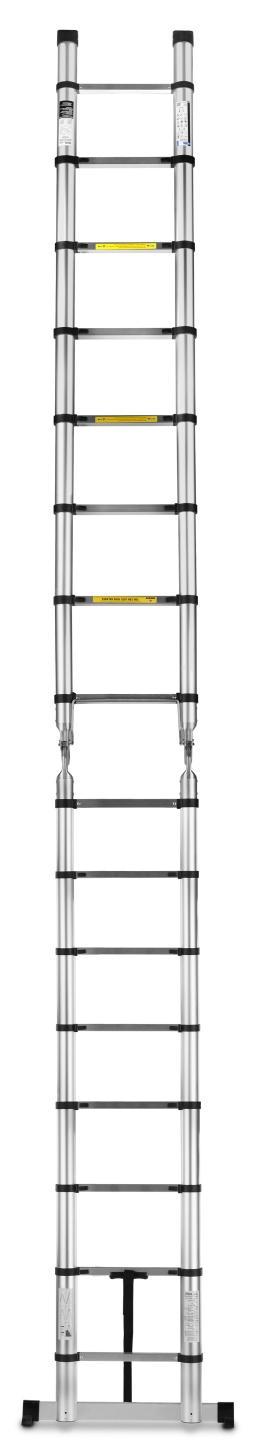 GEKO G02449 Multifunkční teleskopický žebřík 5m, 150kg, hliníkový