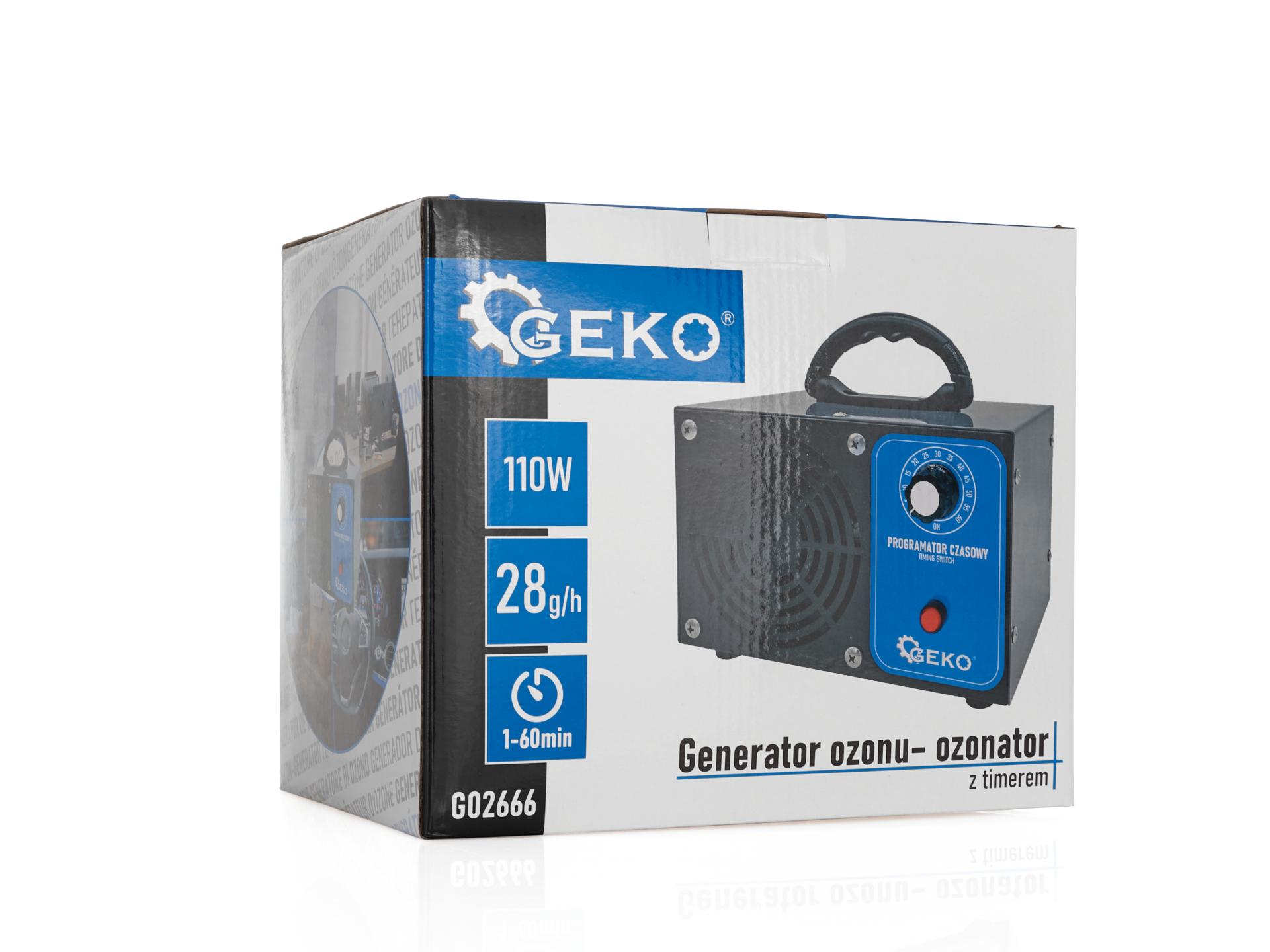Geko G02666 OZONÁTOR ČISTIČ VZDUCHU 110W 28000mg/h