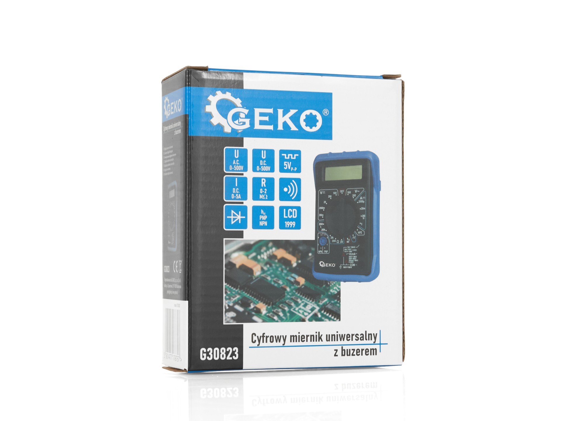 GEKO G30823 Univerzální měřič multimetr zkoušečka s bzučákem