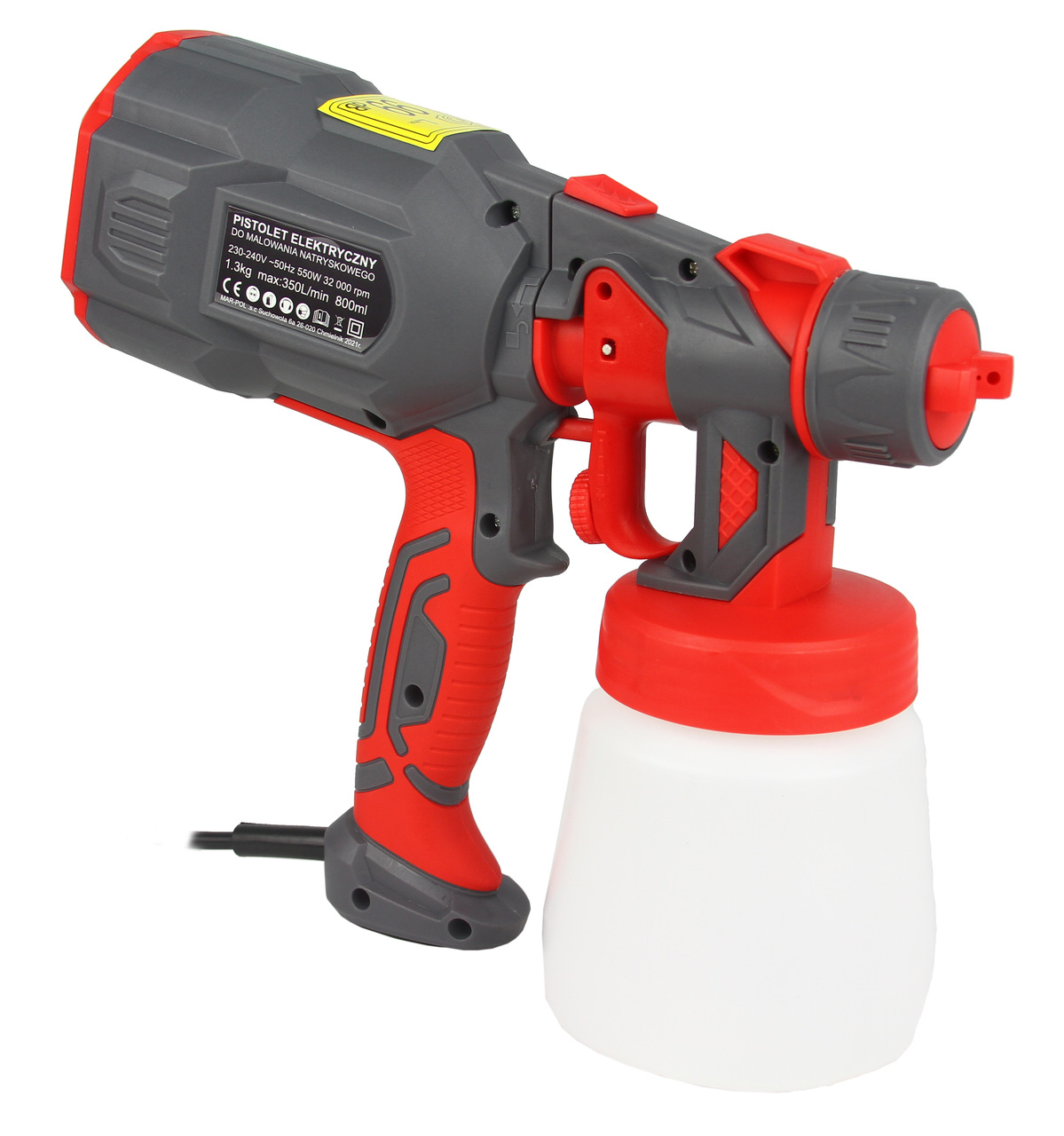 Mar-Pol M88299 RIPPER ELEKTRICKÁ MALÍŘSKÁ PISTOLE 800ml