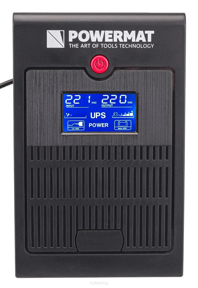 POWERMAT PM-UPS-2000M Záložní zdroj UPS LCD 2000VA 1200W