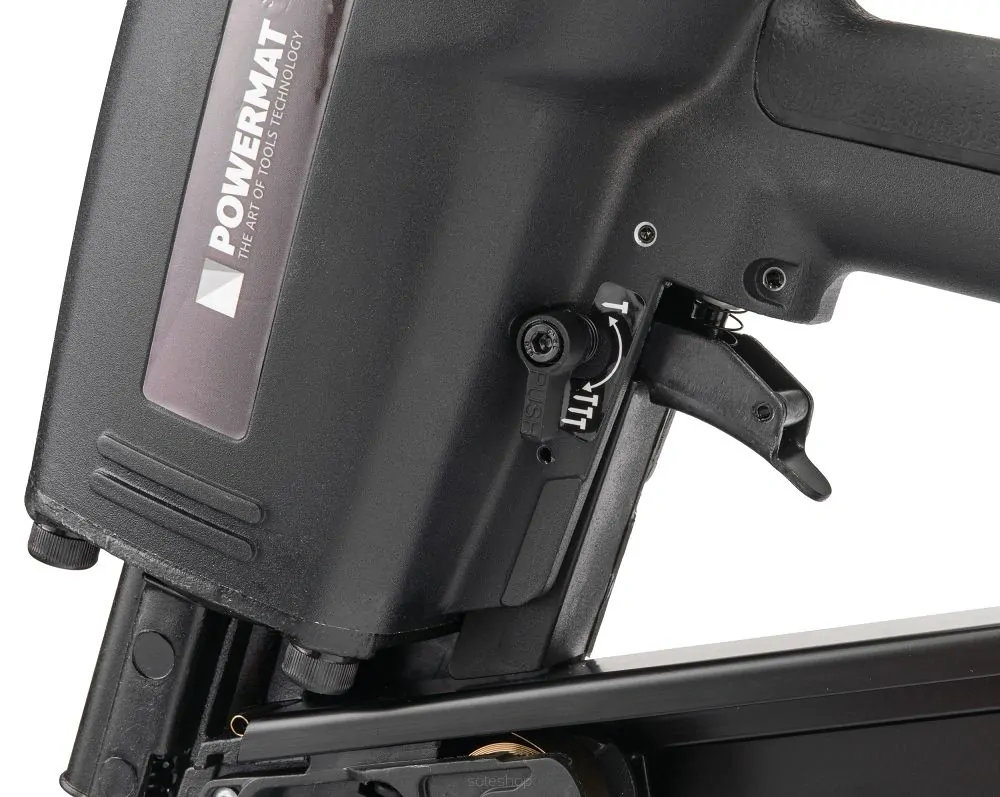 POWERMAT PM-GP-80T PRO PNEUMATICKÁ PÁSOVÁ HŘEBÍKOVAČKA 50-90mm kufřík