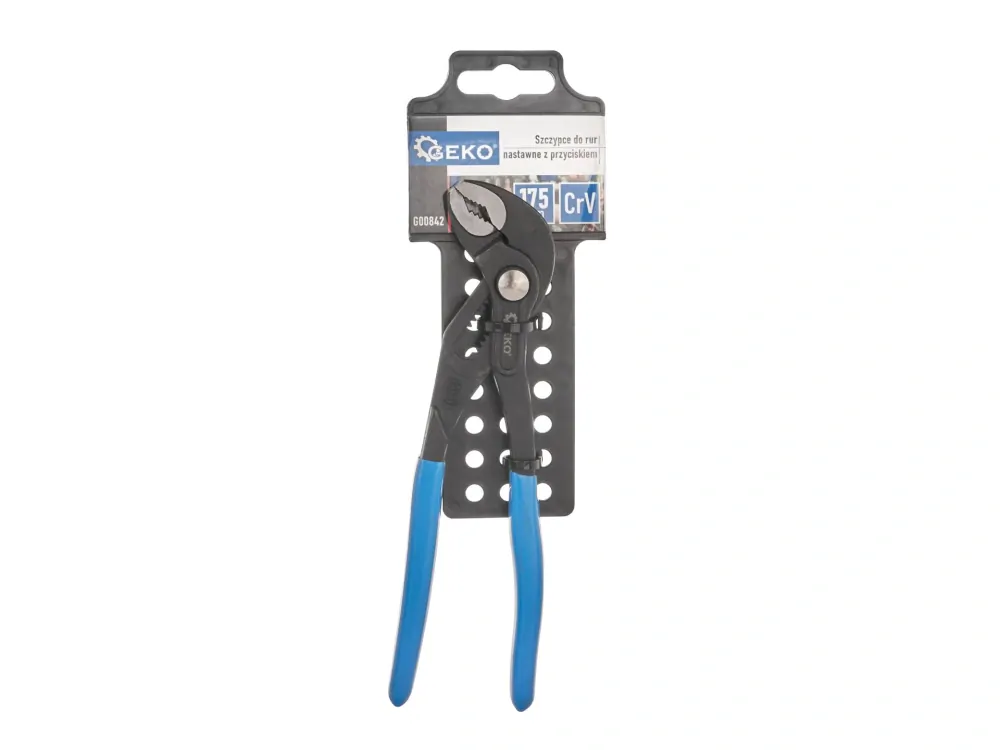 GEKO G00842 Instalatérské kleště SIKO na trubky sikovky s tlačítkem 175 mm