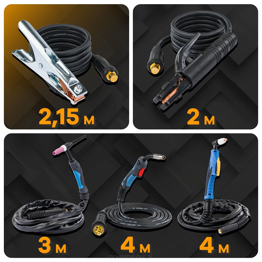 Powermat PM-IMGTS-250L-PRO INVERTOROVÁ ZVÁRAČKA INVERTOR MIG/MAG MMA TIG 250A Synergy