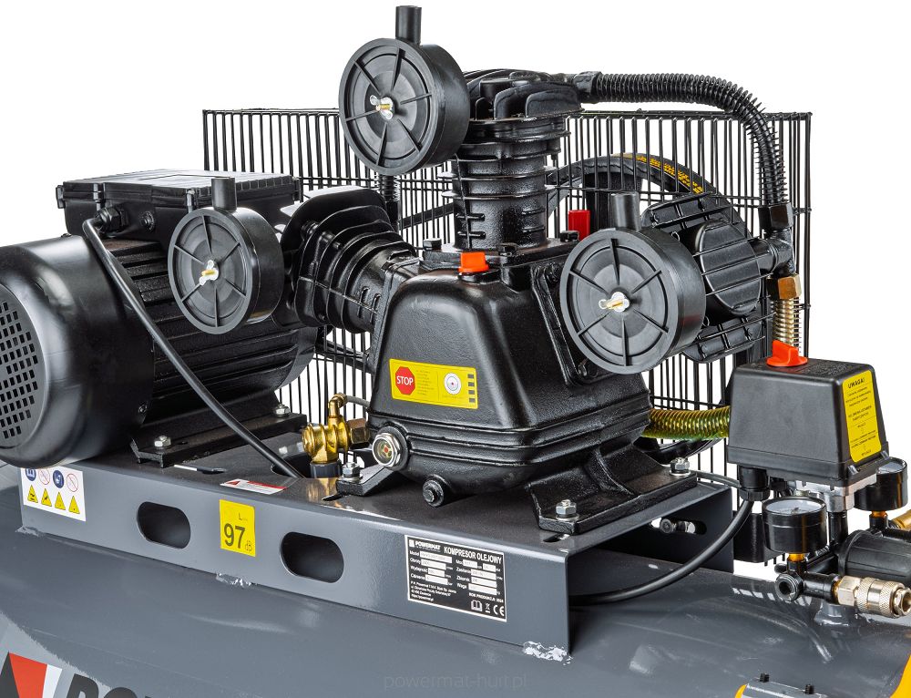 POWERMAT PM-KO-300T-400V Olejový kompresor 300L/min 9kW 8 bar
