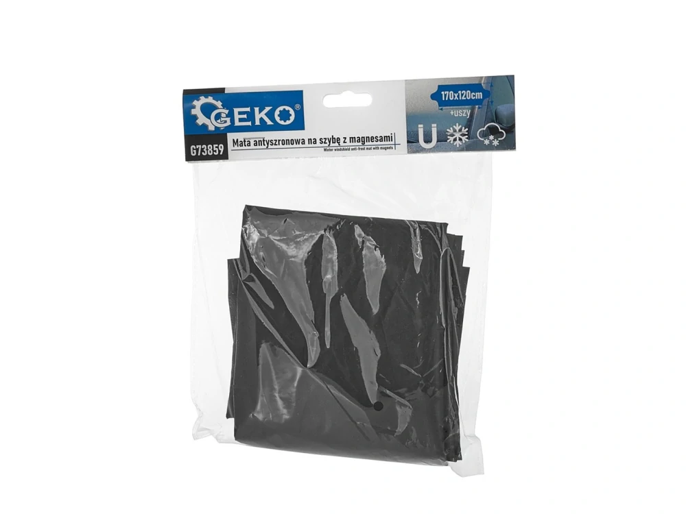 GEKO G73859 Protinámrazová podložka na sklo s magnety 170x120cm + uši