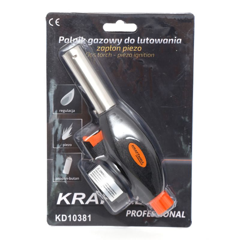 KRAFT&DELE KD10381 Plynový opalovací hořák pro pájení rozmrazování PIEZO na náplň