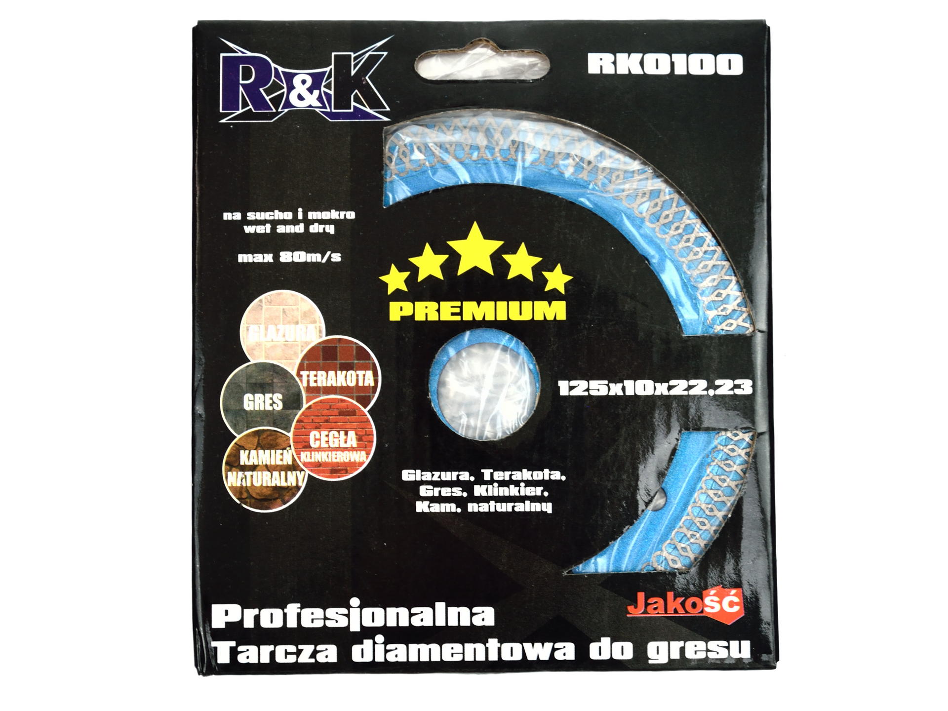 GEKO RK0100 Diamantový kotouč na kámen, mramor, obklady 125x10x22,23