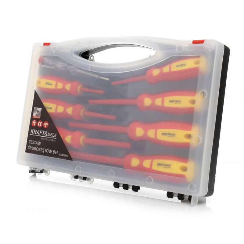 Kraft&Dele KD10906 Šroubováky 8 ks sada zkoušečka 100-250V
