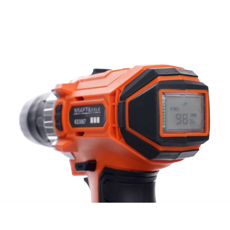 KRAFT&DELE KD3067 Aku Vrtací šroubovák,vrtačka 20V Li-ion LCD